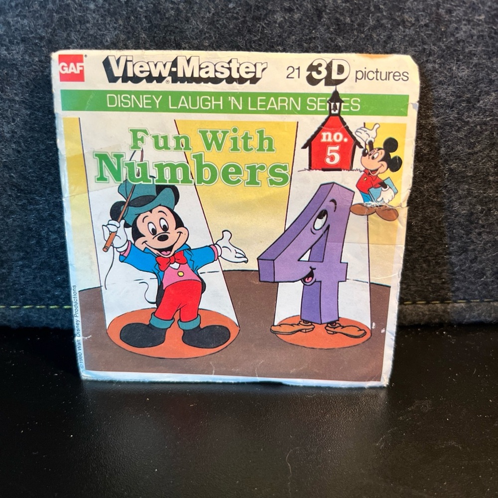 Vintage View-Master Disney Fun with Numbers #5 - 3 reels K10‎ Laugh 'N Learn